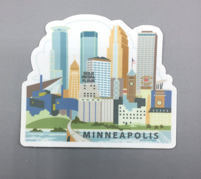 Minneapolis River View Sticker