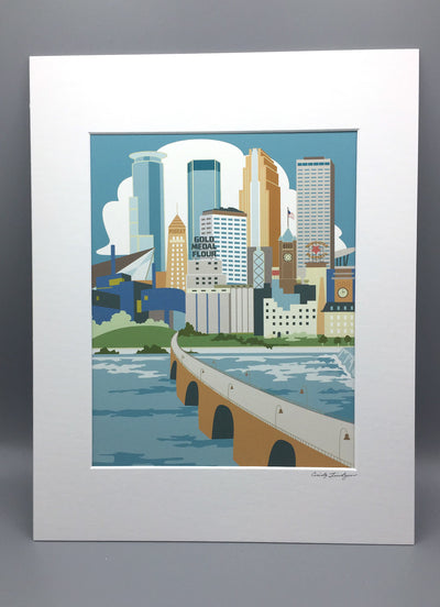 Minneapolis River View Print