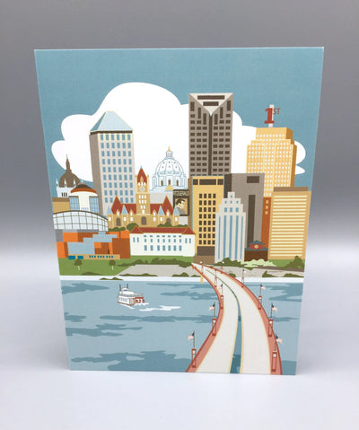 St. Paul River View Postcard