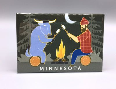Paul Bunyan Campfire Magnet