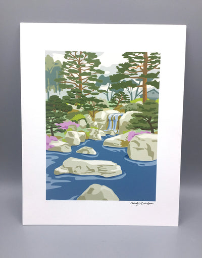 Como Japanese Garden Print