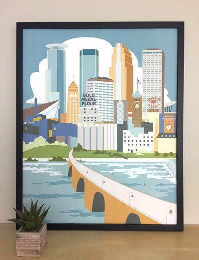 Minneapolis River View Print