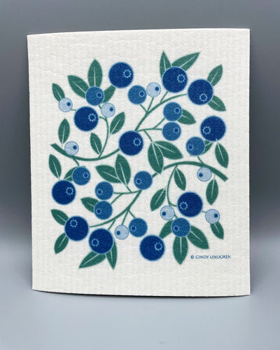 Blueberries Swedish Dishcloth