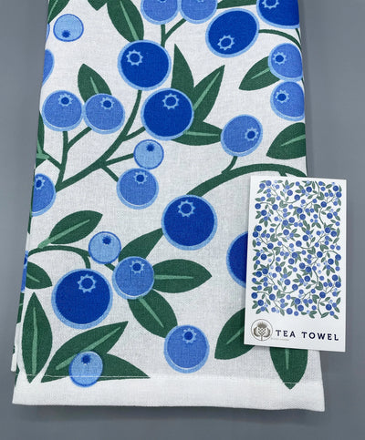 Blueberries Tea Towel