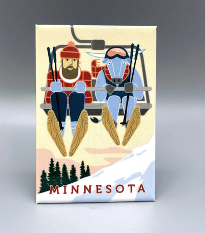 Bunyan Ski Lift Magnet
