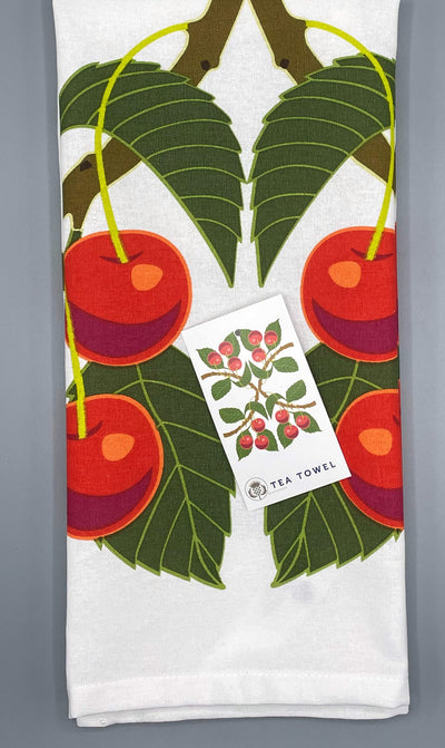 Cherry Trio Tea Towel