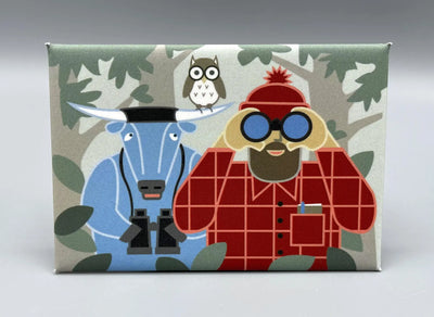 Paul Bunyan Bird Watching Magnet