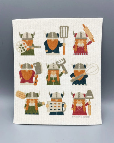 Kitchen Vikings Group Dishcloth