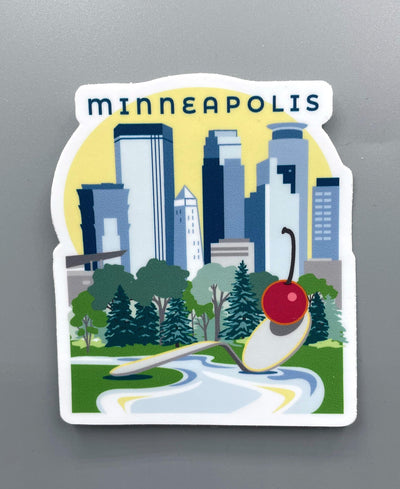 Minneapolis Cherry Spoon Sticker