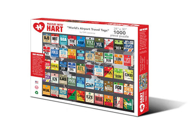 World's Airport Luggage Tags Puzzle