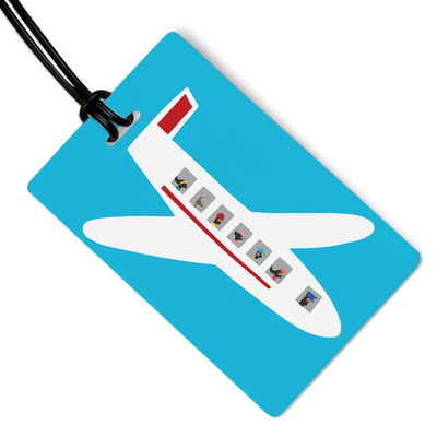 Airplane Luggage Tag