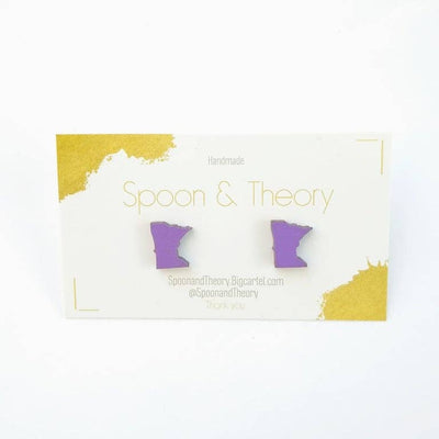 Minnesota Wood Stud Earrings