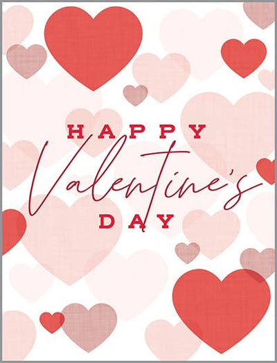 Valentine Happy Hearts Card
