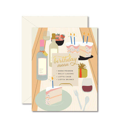 Tablescape Birthday Food Card