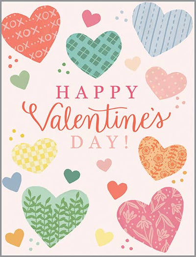 Valentine  Sweet Pattern Hearts Card