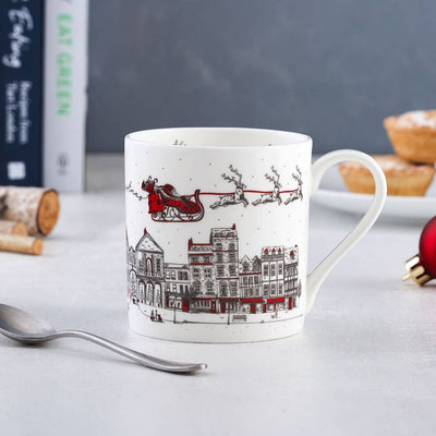 Santa's Sleigh China Mug
