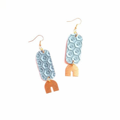 Aruba Suede Trendy Statement Earrings