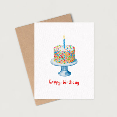 Confetti Cake Birthday Food Card