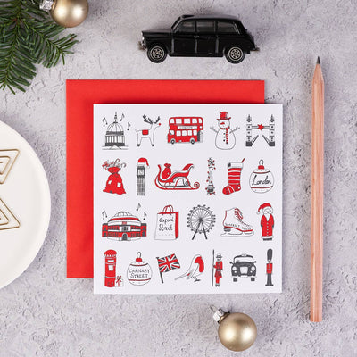 London Christmas Notecards (Pack of 8)