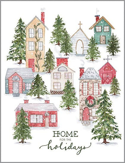 Holiday Village Christmas Cards (Box of 10)