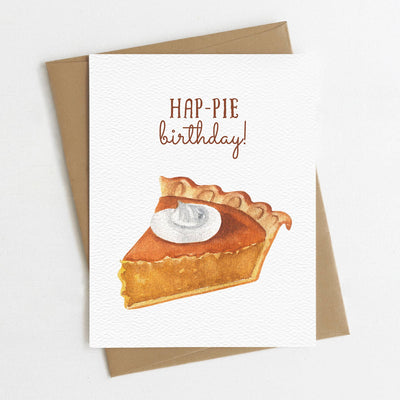 Hap-pie Birthday Funny Food Card