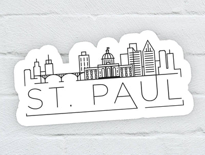 St. Paul Skyline Sticker