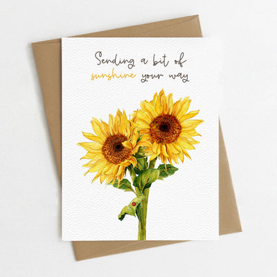 Sending Sunshine Floral Card