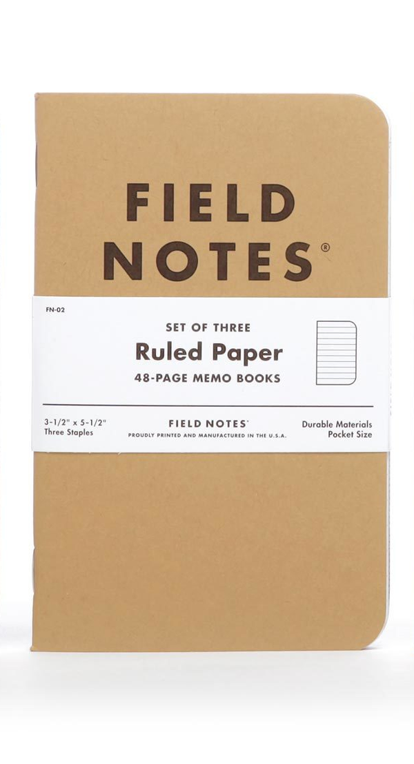Field Notes, Notebooks & Memo Books