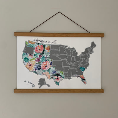 Magnetic Teak Wood Hanging Frame
