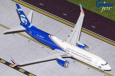 GeminiJets 1:200 Alaska Airlines Boeing 737-800S N570AS "Honoring Those Who Serve" G2ASA1138
