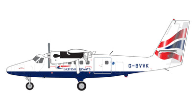 GeminiJets 1:200 British Airways de Havilland Canada DHC 6-300 Twin Otter G-BVVK (Loganair) G2BAW1034