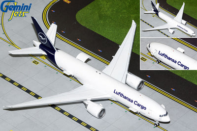 GeminiJets 1:200 Lufthansa Cargo Boeing 777-200LRF D-ALFA (Interactive Series) G2DLH1144