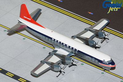 GeminiJets 1:200 Northwest Orient Airlines Lockheed L-188C Electra N128US (Polished) G2NWA1028