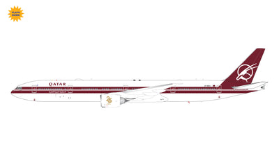 GeminiJets 1:200 Qatar Airways Boeing 777-300ER A7-BAC (25th Anniversary retro livery, Flaps Down) G2QTR1145F