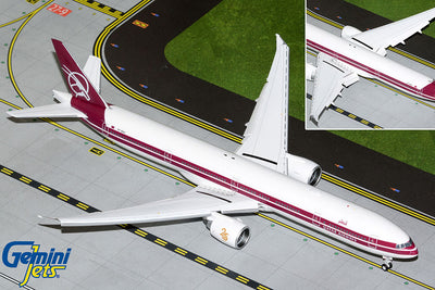 GeminiJets 1:200 Qatar Airways Boeing 777-300ER A7-BAC (25th Anniversary retro livery, Flaps Down) G2QTR1145F