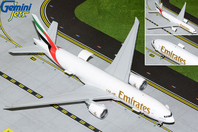 GeminiJets 1:200 Emirates SkyCargo Boeing 777-200LRF A6-EFG (Interactive Series) G2UAE953