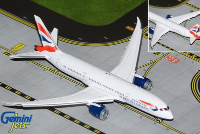 GeminiJets 1:400 British Airways Boeing 787-8 G-ZBJG (Flaps Down) GJBAW2107F