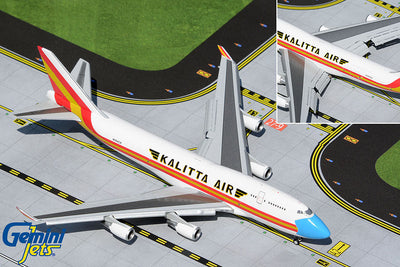 GeminiJets 1:400 Kalitta Air B747-400(BCF) "Mask Livery" Flaps Down N744CK GJCKS1999F