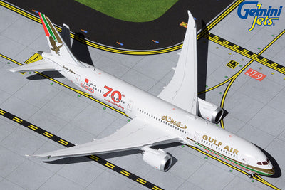 GeminiJets 1:400 Gulf Air B787-9 A9C-FG '70th Anniversary' GJGFA1909