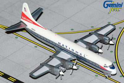 GeminiJets 1:400 National Airlines Lockheed L-188A Electra N5017K (Polished) GJNAL2136