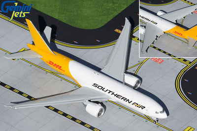 GeminiJets 1:400 Southern Air Boeing 777LRF N775SA (DHL Tail, Flaps Down) GJSOO2014F