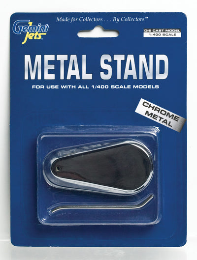 GeminiJets 1:400 Display Stand, Chrome Metal GJSTD777