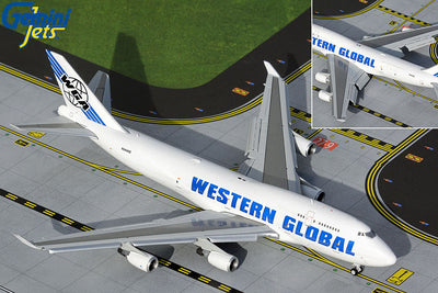 GeminiJets 1:400 Western Global Airlines B747-400(BCF) "Flaps Down" N344KD GJWGN2015F