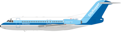Inflight200 1:200 NLM CityHopper Fokker F-28-4000 Fellowship PH-BBV With Stand IF28NLM0220