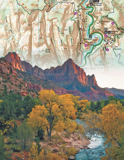 National Geographic Zion National Park Map Mini Puzzle