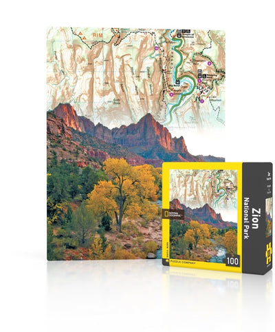 National Geographic Zion National Park Map Mini Puzzle