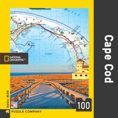 National Geographic Cape Cod Map Mini Puzzle