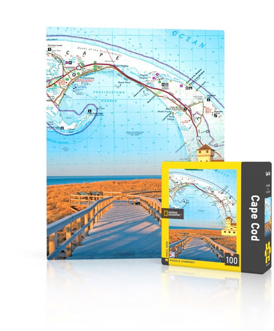 National Geographic Cape Cod Map Mini Puzzle