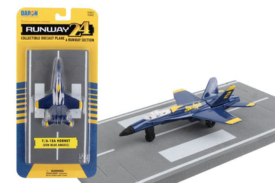 Daron Runway24 USN McDonnell Douglas F/A-18A Hornet (Blue Angels) w/ Runway RW090