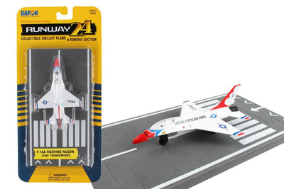 Daron Runway24 USAF General Dynamics F-16 Fighting Falcon "Thunderbirds" w/ Runway RW135